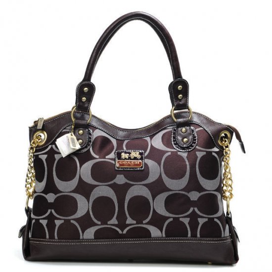 Coach Legacy Pinnacle Lowell In Signature Large Coffee Satchels ADV